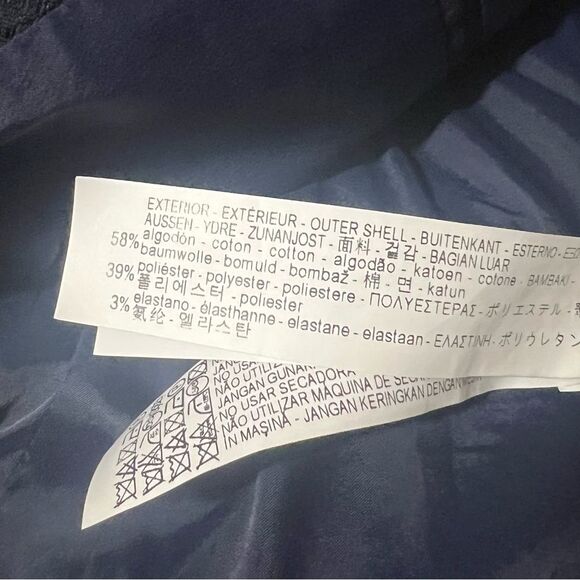 Zara Man Diamond Jaquard Textured Navy Blue Blazer 2 -Button Single Breasted 36R - Picture 11 of 11